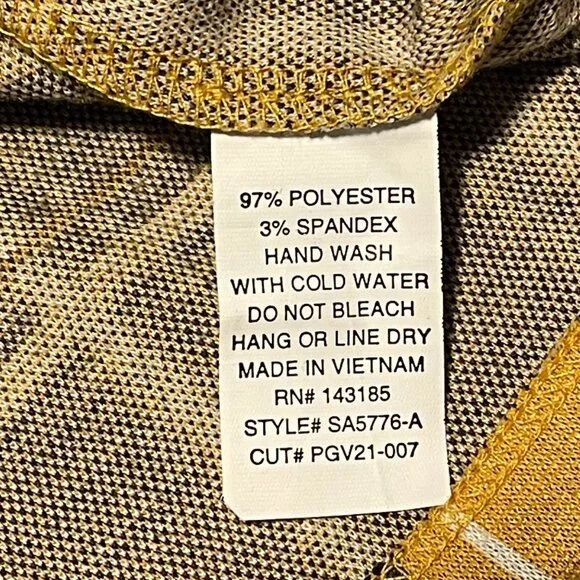 Girls Yellow Plaid Mini Skirt With Slit Detail By Popular Basics Size S - Picture 9 of 9